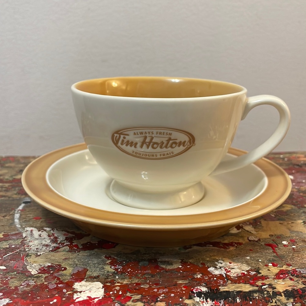 Tim Hortons Tea Cup and Saucer